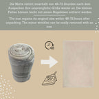 Hakuna Matte Wolkenweiche Spielmatte Baby 200x150x2,5cm, beige – Teppich für Kinderzimmer mit hochwertigem Memory-Schaum – Krabbelmatte Baby mit Rutschfester Unterseite – Krabbeldecke, Tatami Matte