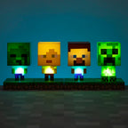 Minecraft Creeper Licht, 3D Lampe - Offiziell lizenziert, Nachtlicht - 12 cm hoch, Batteriebetrieben, Gaming-Raum & Schlafzimmerdeko, Grün