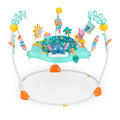 Bright Starts Disney Stitch Little Ohana Baby-Aktivitätshopser mit interaktiven Spielzeugen, Baby Bouncer Lichtern und Musik mit Stitch, Angel und Scrump, 6–12 Monate (blau)