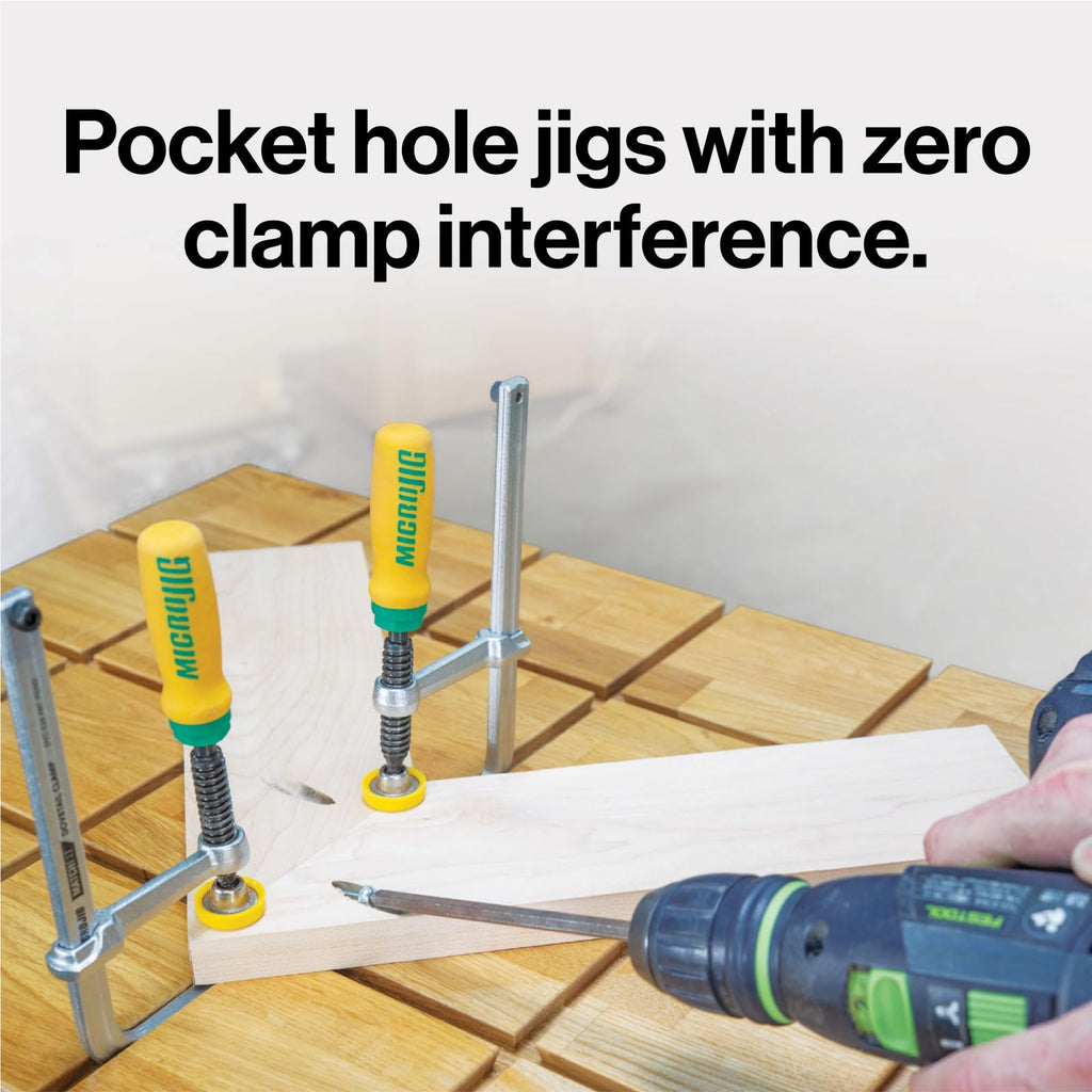 MicroJig MatchFit Dovetail Clamps – Zwingen für 14° Schwalbenschwanz-Nuten | Spannweite 130 mm, 269 kg Spannkraft, Werkbank-Zubehör
