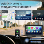 URVOLAX Rückfahrkamera Kabellos Funk: Tragbares 7 Zoll Apple CarPlay/Android Auto - 10.000mAh Akku Batterie mit Solar Nachtsicht Wasserdicht - für Wohnmobil Wohnwagen Anhänger LKW (69X Branchenneu)