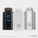 Homematic IP Smart Home Heizkörperthermostat – Evo, Silber, digitaler Thermostat Heizung, Steuerung per App, Alexa, Google Assistant, einfache Installation, Energie sparen, 156650A0