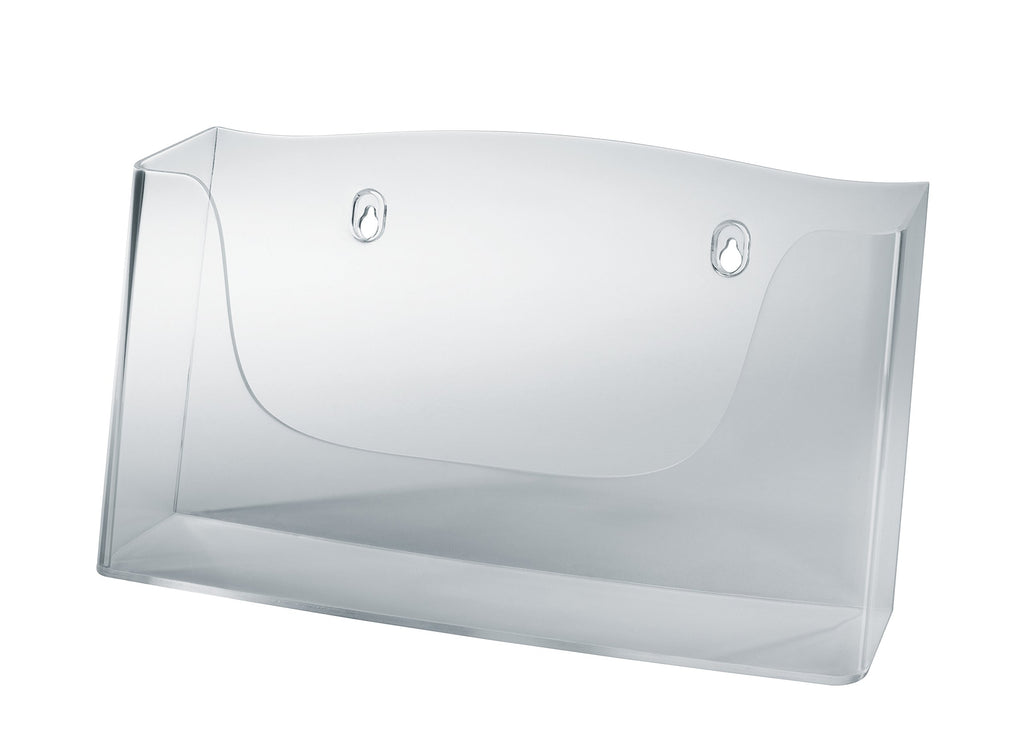 SIGEL LH118 Wand-Prospekthalter für DIN A4 quer, aus Acryl, transparent
