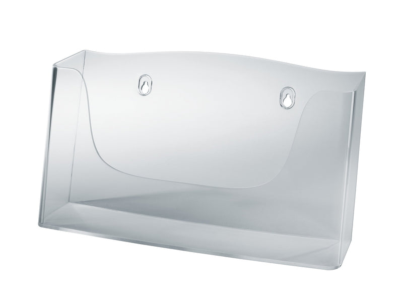 SIGEL LH118 Wand-Prospekthalter für DIN A4 quer, aus Acryl, transparent