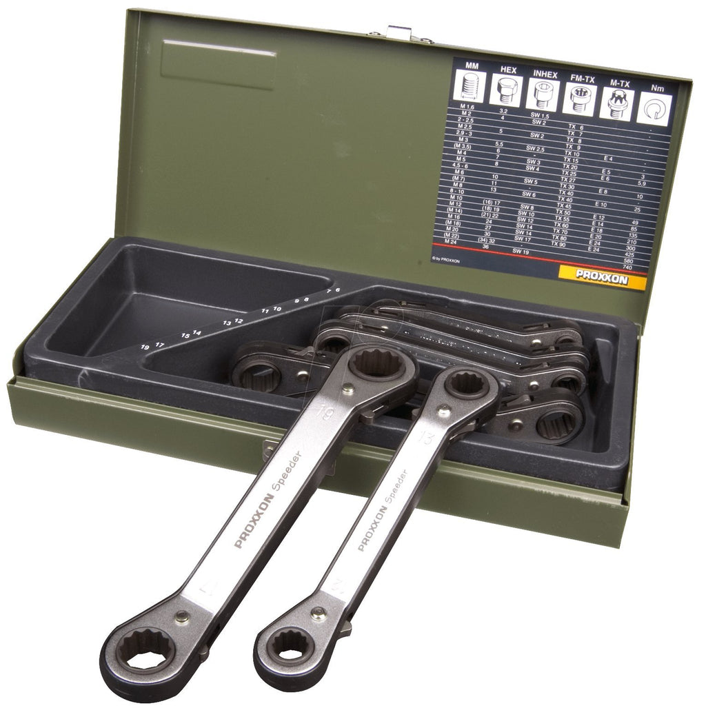 PROXXON 23231 SPEEDER - Satz für Sechskantschrauben 6 - 19 mm, 6 - teiliger Satz