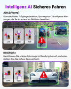 VANTRUE S1 PRO MAX 4K + 2.5K STARVIS 2 Dashcam Auto Vorne Hinten, 5G WLAN PlatePix AI Dash Cam GPS 360° HDR Puffer Parküberwachung Auto Kamera, LTE Optional, Sprachbefehl, Privatsphäremodi, 1TB Max