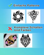 Phomemo M08F Tattoo Drucker Tattoo Stencil Drucker Transfer Maschine Professionelle Thermodrucker Kopierer Kompatibel mit Smartphone und PC mit 10pcs Transferpapier