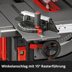 Einhell Professional Tischkreissäge mit Schiebetisch TP-CC 10 T (2000 W, 85 mm Schnitthöhe, Ø 254 mm Sägeblatt, Schiebeschlitten, Tischverbreiterung, Winkelanschlag)