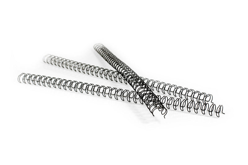 Pavo Premium Drahtbinderücken A4, 14.3 mm, 3:1 Teilung, 100-er Pack, 101-125 Blatt, schwarz