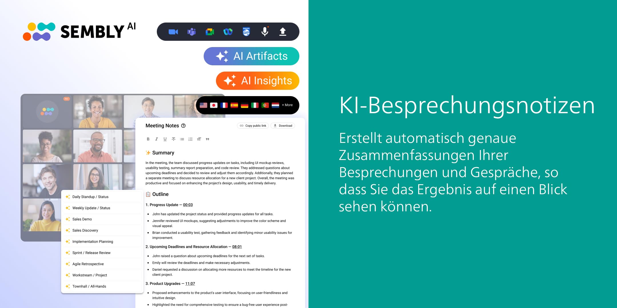 Philips DVT4115 VoiceTracer, Audio Recorder, MP3/PCM, 3 HiFi-Mikrofone, exzellente Fernaufnahme, Inkl. Sembly AI-Testlizenz: Transkription & KI-Zusammenfassungen