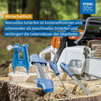 PFERD Tools Kettensägeschärfgerät Chain Sharp CS-X, Feilen-ø 4,8 mm, 11098048 - Sägezahn und Tiefenbegrenzer in einem Arbeitsgang bearbeiten