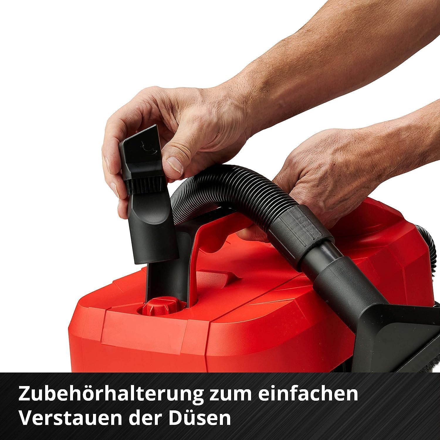 Einhell Akku-Nass-Trockensauger TE-VC 18/10 Li-Solo Power X-Change (18 V, 10 L Tank, inkl. 2 m-Schlauch, Fugen-/Bürstendüse + Polster-/Universaldüse, ohne Akku)