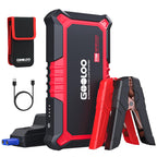 GOOLOO GP2000 Starthilfe Powerbank für Pkw, 2000A Supersafe Auto Starthilfe Powerbank für 12V (Bis zu 8.0L Benzin & 6.0L Diesel), Booster Autobatterie mit USB-Schnellladung, Starthilfekabel und LED