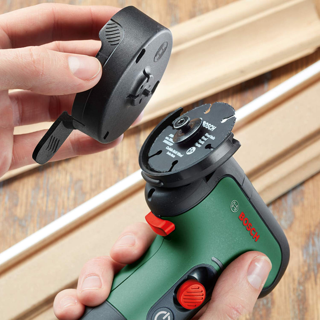 Bosch Mini-Winkelschleifer EasyCut&Grind (Holz (Rundhölzer), Kunststoff, Karton und Metall trennen; 2,0 Ah Akku; 7,2 Volt; im Karton)