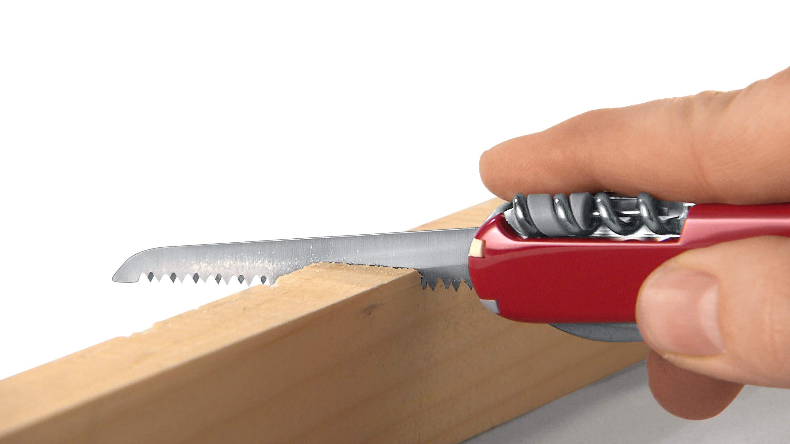 Victorinox Schweizer Taschenmesser, Forester Wood, Swiss Army Knife, Multitool, 10 Funktionen, Feststellklinge, Dosenöffner, Schraubendreher, Braun