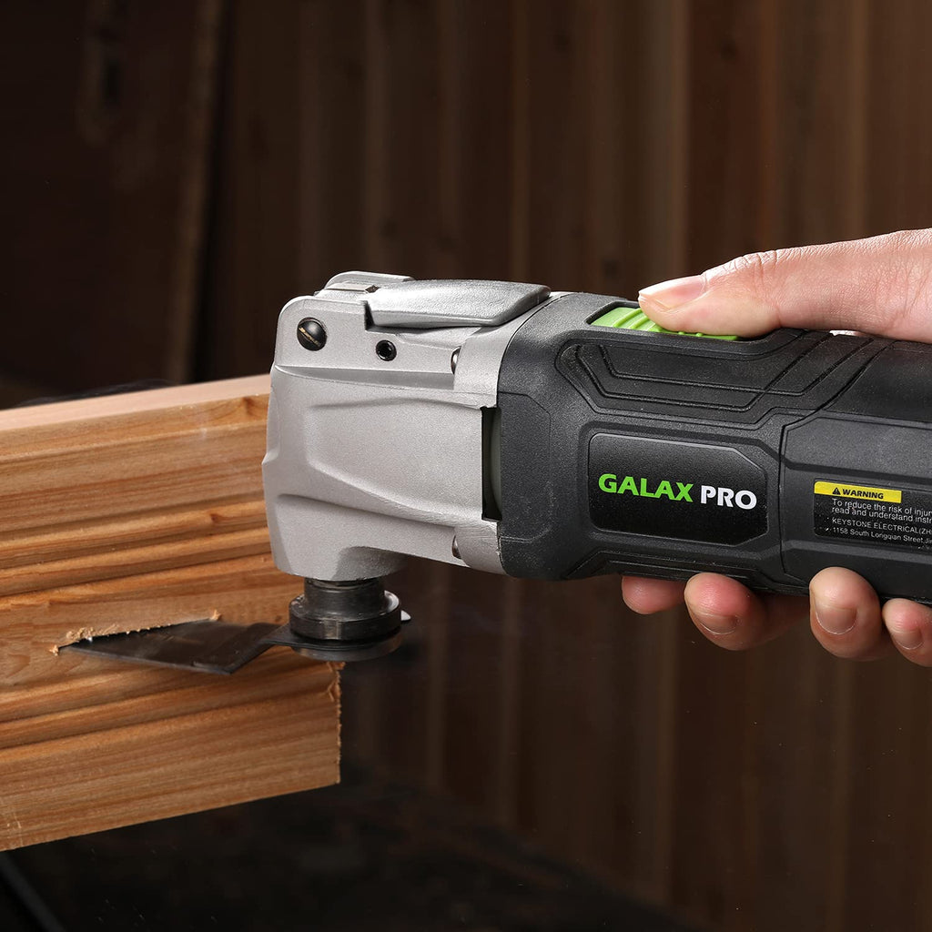 GALAX PRO Oszillierende Werkzeuge, 6 variable Geschwindigkeiten, 15000-22000RPM Multifunktionswerkzeug, 260W, 40-teilig, Zubehör mit Schnellspanner Multifunktionsklingen mit Tragetasche
