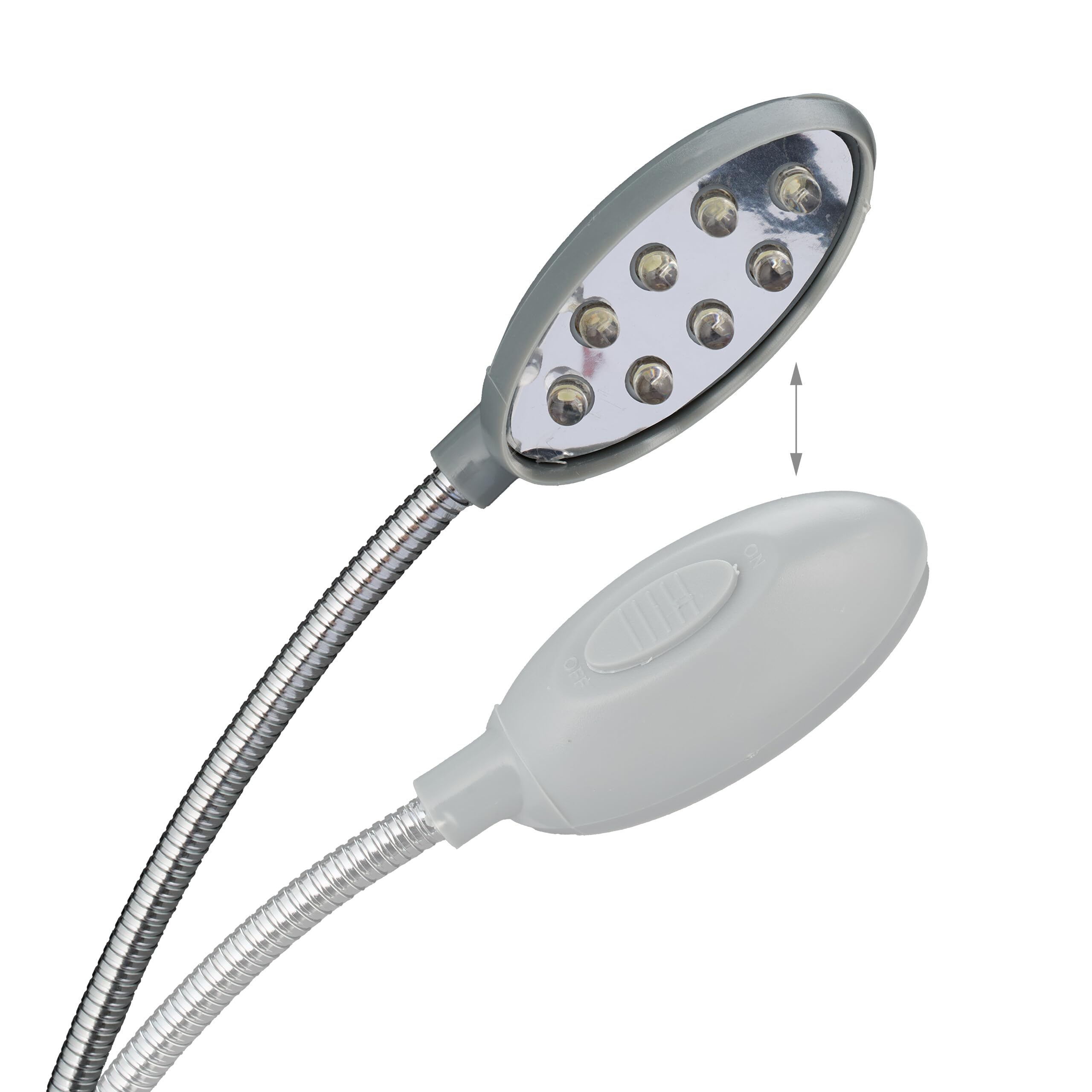 Relaxdays Laptopkissen, LED-Licht, tragbar, flacher Lapdesk, mit Getränkehalter, weiches kleines Schosstablett, grau