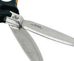 Fiskars Hochleistungsschere, Bis zu 30% mehr Kraft, Länge 21 cm, Langlebiger rostfreier Stahl/Kunststoff, Schwarz/Orange, PowerArc, 1027204