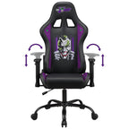 SUBSONIC Joker - Gaming Stuhl oder Bürostuhl, Gamer Sessel für Erwachsene, Bequeme Sitzfläche, integrierte Kopfstütze, Armlehnen und Höhe verstellbar, ergonomische Rückenlehne - Schwarz.