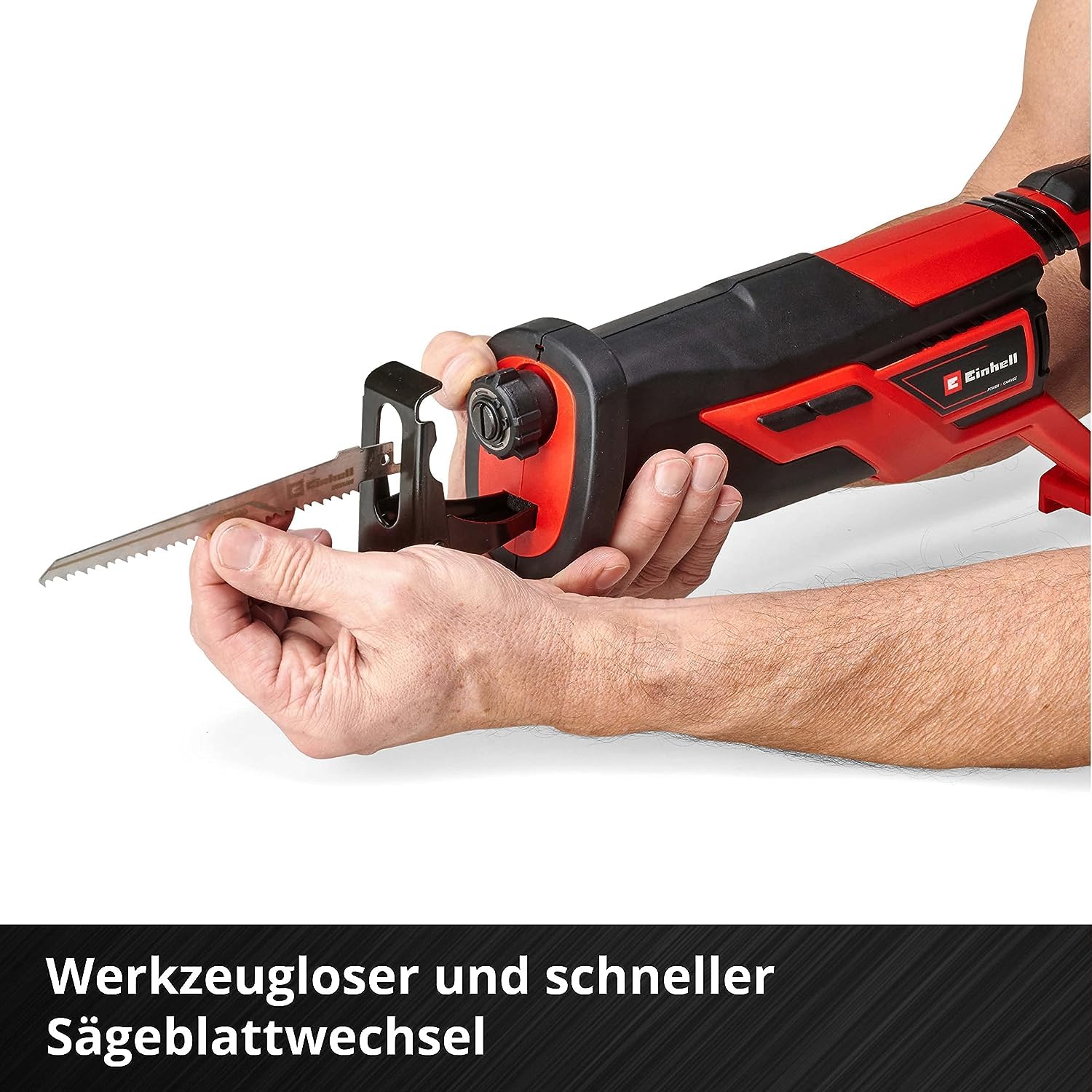 Einhell Akku-Universalsäge TE-AP 18/26 Li-Solo Power X-Change (Li-Ion, 18V, 26 mm Hubhöhe, 18 cm Schnitttiefe in Holz, inkl. Sägeblatt, Lieferung ohne Akku & Ladegerät)