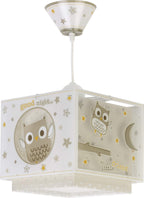 Dalber kinderlampe Pendelleuchte Hängelampe Eule Tiere Good Night, Beige