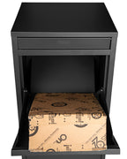 Ondis24 Korona Paketbox Postbox für Pakete, Päckchen, für Briefe mit Paketsafe (Schwarz)