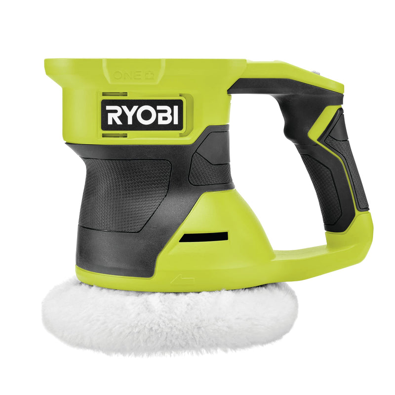 RYOBI 18 V ONE+ Akku-Exzenter-Polierer PRO 125 mm – Starke Poliermaschine für unebene Flächen mit hoher Schwingzahl – Ohne Akku & Ladegerät