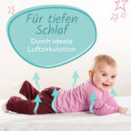 Sun Garden Babymatratze, Kindermatratze 70x140 cm mit Trittkante, Oeko Tex 100 Zertifiziert, Baby Matratze für Babybett, Kinderbett oder Reisebett, Bezug bis 60°C Grad waschbar