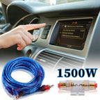 Verstärker Kabelsatz, Anschluss-Set Auto Verstärker Kabel Set, Subwoofer Kabel Set Endstufe Kabel, Car Audio Wire, 800W (10-Gauge Leitung, 4,5 Meter)
