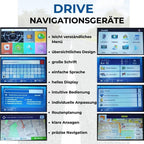 GABITECH 7 Zoll GPS Navigationsgerät Drive 7.0 Navi für LKW, PKW, Wohnmobil, lebenslange Updates