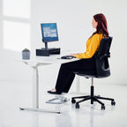 Fellowes Monitorständer Designer Suites, höhenverstellbar um 4 cm, ergonomisch, mit Aufbewahrungsfach, für Monitore bis 21 Zoll bzw. 18 kg