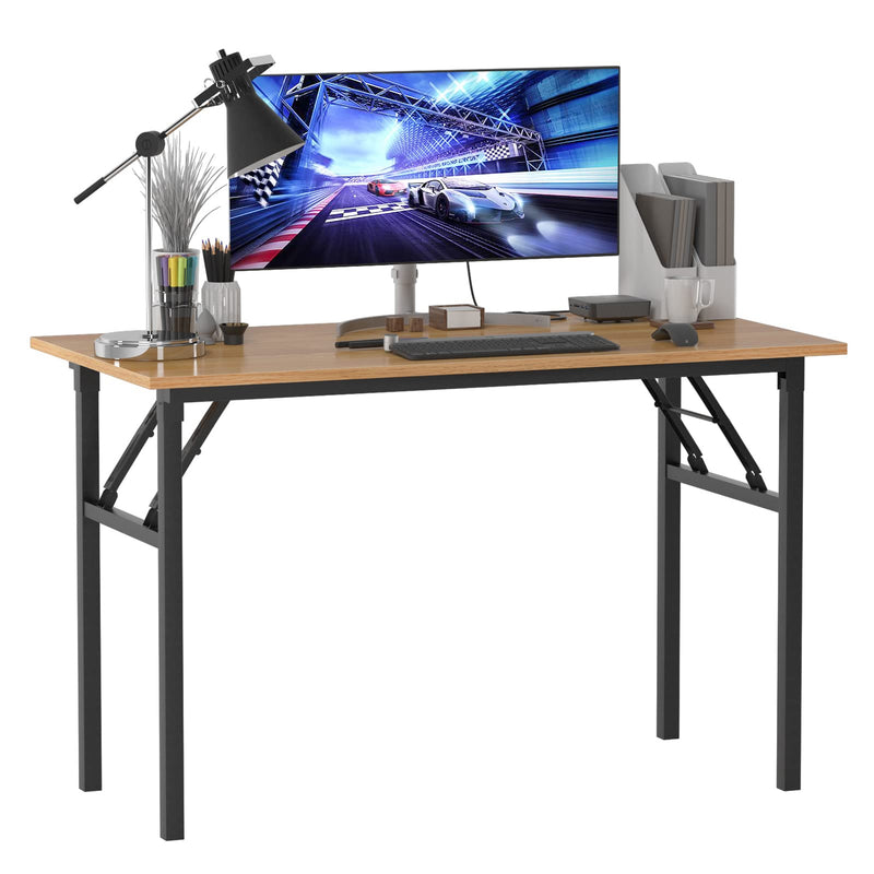 SogesHome Klapptisch Computertisch 120 x 60 x 75 cm PC Tisch Schreibtisch Bürotisch Büroarbeitsplatz für Home Office Verwendung Schreibtisch Esstisch Konferenztisch