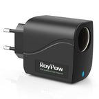 RoyPow KFZ Auto Power Supply Konverter Transformer 24W 12V2A AC zu DC Adapter 220V/240V zu 12V Auto Zigarettenanzünder Buchse