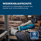Bosch Professional Geradschleifer GGS 30 LPS (750 W, mit PROtection-Schalter, KickBack Control, inkl. 1x Spannschlüssel, Spannzange 6 mm mit Mutter)