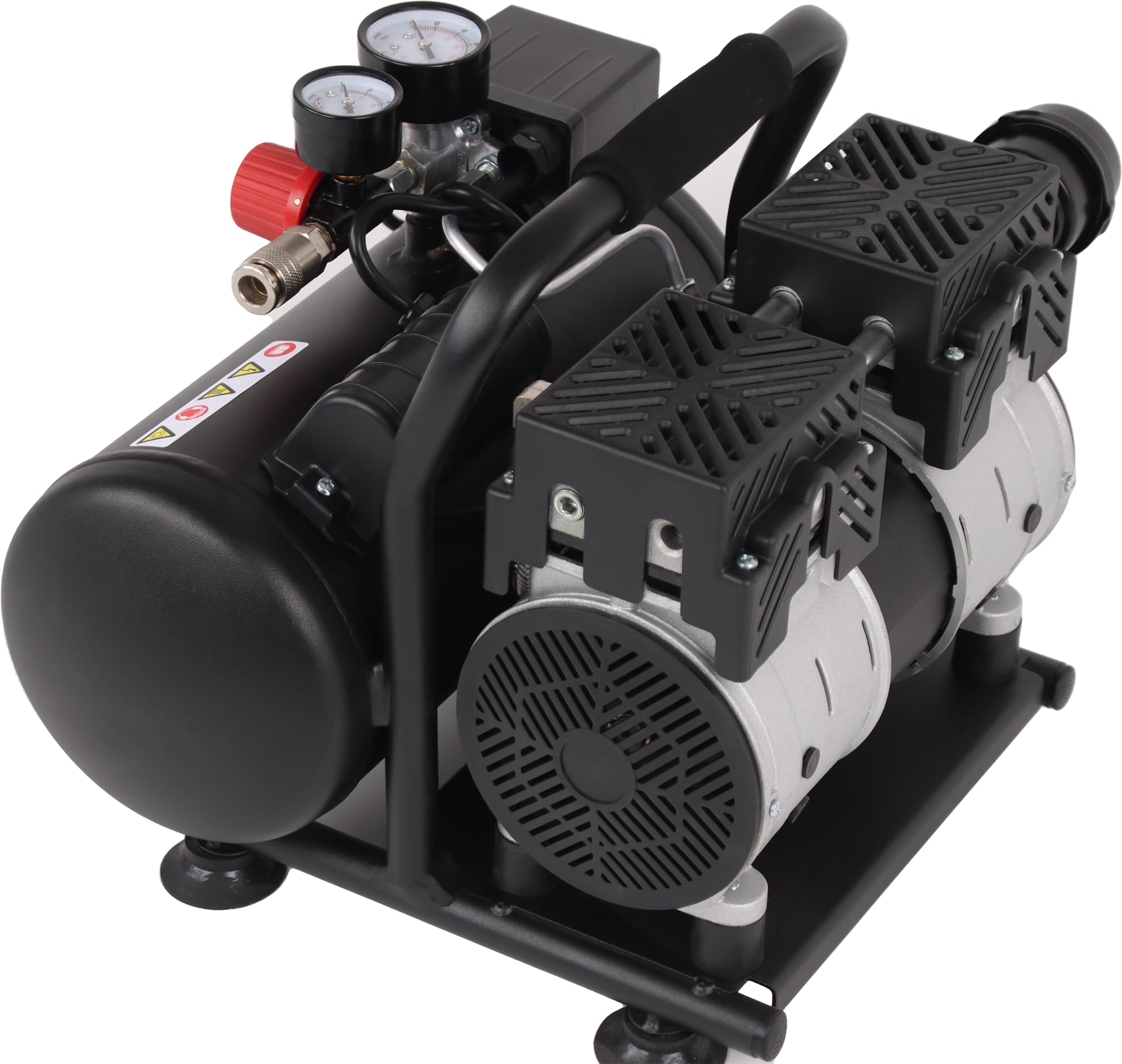 HEMAK HK-SK6+ Silent Kompressor Flüster Druckluftkompressor Silent 8 Bar 6 L 1PS