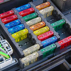 20 Stück 30A Standard Auto Sicherungen, Bolatus Flachsicherung Kfz Sicherungen Auto Sicherunge Stecksicherung Flachsicherungen Set mit 1 Sicherungszieher