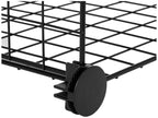 Amazon Basics 6 Stück Würfelregal aus Metall - Maximale Tragfähigkeit des Regals 27 kg, Schwarz, 77.0 x 37.0 x 113.0 cm (L x W x H)