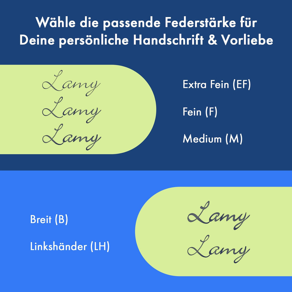 Lamy safari umbra Füller - Füllhalter mit ergonomischem Griff & schwarzer Stahlfeder in Strichbreite M - robuster ASA-Kunststoff - inkl. Tintenpatrone T 10 blau - Rechtshänder