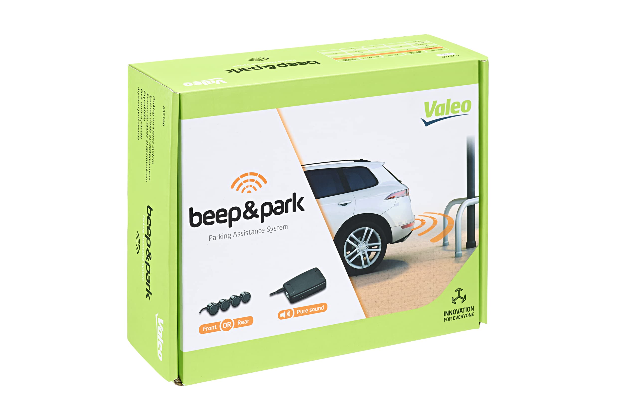 VALEO 632200 Einparkhilfe Beep&Park Kit: 4x Sensoren + 1 Lautsprecher Fronteinbau oder Heckeinbau