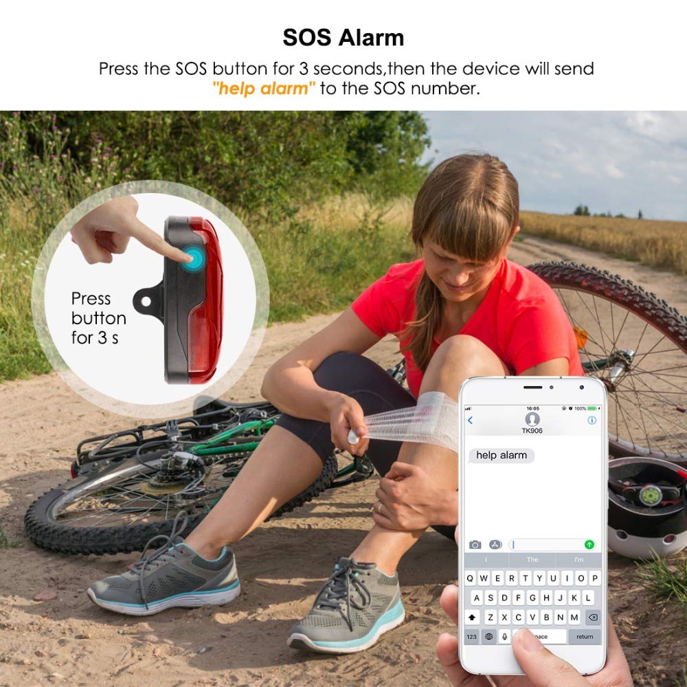 4G Fahrrad GPS Tracker Bike Locator 1800mAh Wasserdicht SOS Überdrehzahl Alarm Mini gprs Locator Echtzeit Tracking Bike GPS Versteckte Tracker IOS Android kostenlose APP/Web für alle Fahrräder