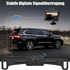 VASTEND Rückfahrkamera Kabellos 5“, 1080P Nachtsicht Monitor Auto Rückfahrkamera Funk, 150° Weitwinkel IP69 wasserdichte Kabelloses Rückfahrkameras System für Wohnwagen, LKW, PKW, SUV, Pickups(VE-5A)