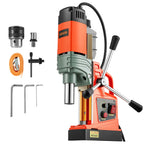 VEVOR Magnetbohrmaschine 1350 W 50 mm Bohrdurchmesser, 12500 N Leistung, tragbare magnetische Bohtanlage mit einstellbarer Drehzahlen & Weldonschaft, für Metalloberflächen Industrie Heimwerker