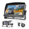 Hodozzy Dual Backup Kamera Rückfahrkamera System, Videoaufzeichnung 9 Zoll LCD Monitor DVR, IP69 Wasserdicht Vollfarb-Nachtsicht Auto Kamera mit 2*10m Kabel für LKW/Anhänger/Bus/Van/Wohnmobil 12V-35V