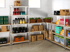 Monzana 2X Schwerlastregal 170x75x30cm 350kg 5 MDF-Platten Regal Lagerregal Kellerregal Steckregal Werkstattregal
