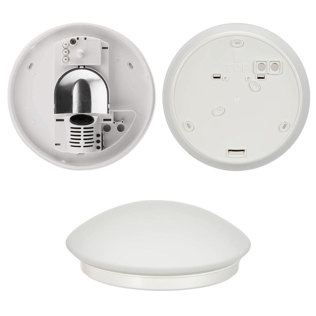 Steinel 738013 RS 16 S Deckenleuchte mit Bewegungsmelder Energiesparlampe, LED E27 60 W Weiß