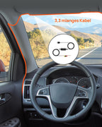 70mai Hardwire Kit UP03, Typ-C-Hardwire-Kit mit Niederspannungsschutz, 24-Stunden-Parküberwachung für 70mai Dash Cam M310/A410/A510/A810/A800SE/4K Omni/T800E/T800, 3 m, 12 V–30 V auf 5 V/2,4 A