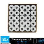 50 EC-Cash Thermorollen 57 x 40 x 12 für EC-Geräte mit Thermodrucker, Thermopapier EC-Cash Bonrolle, Bisphenol-A frei Ø40 mm