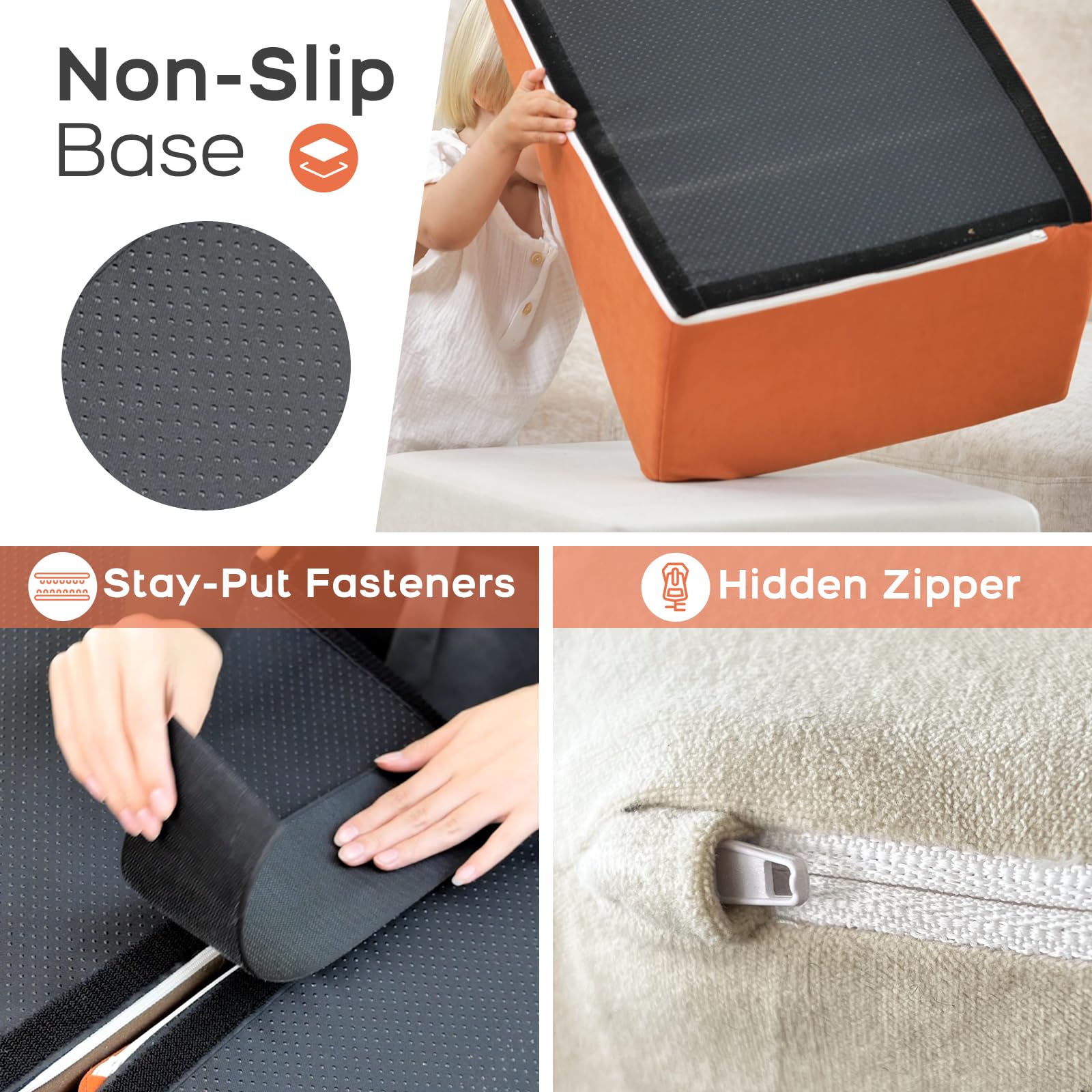 BanaSuper Schaumstoff-Kletterblöcke für Kinder, Schaumstoff Bausteine XXL, EN71-zertifiziert & rutschfest, Kinder Montessori Spielzeug, Waschbare Hülle für Indoor-Spaß, Baby Soft Playset(Bunt)