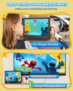 Arafuna 12,5 Zoll DVD Player Auto,1080p Auto Fernseher, DVD Player Auto Kinder Supporte l'entrée USB/TF, HDMI, AV, Non Rechargeable (Grauschwarz)