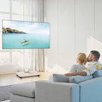 VEVOR rollbarer TV-Ständer TV-Wagen für 812,8-1778 mm TVs bis zu 45 kg, 25° Links-Rechts-Drehung & höhenverstellbare TV-Halterung mit Regal für Ecke Schlafzimmer Wohnzimmer (max. 600 x 400 mm)